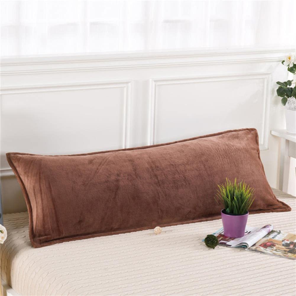Taie d'oreiller longue en flanelle douce 45x120 cm pour lit double et couple