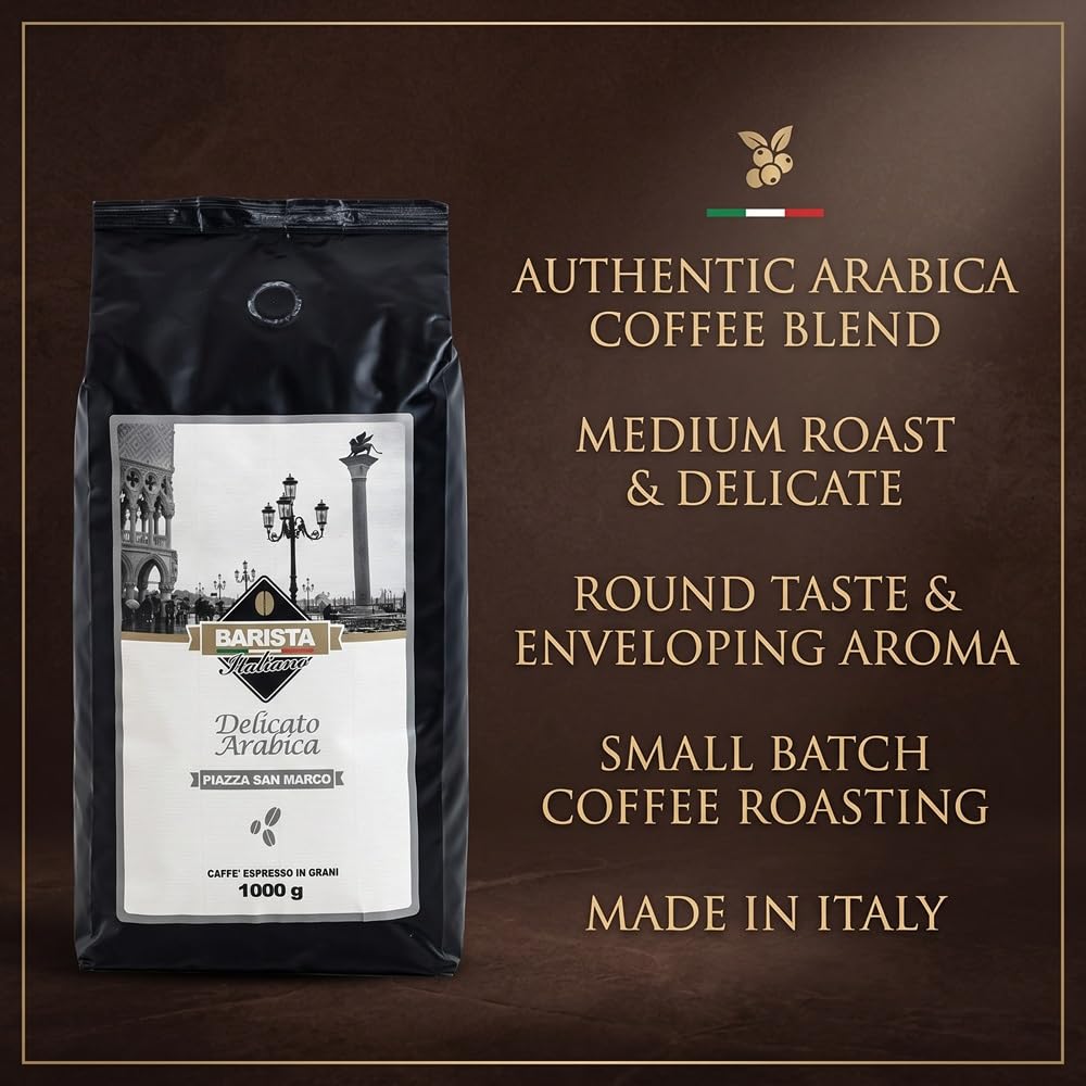 Barista Italiano - 2 x 1KG Café Natural En Grano (VARIEDAD DE CAFÈ) | Made in Italy