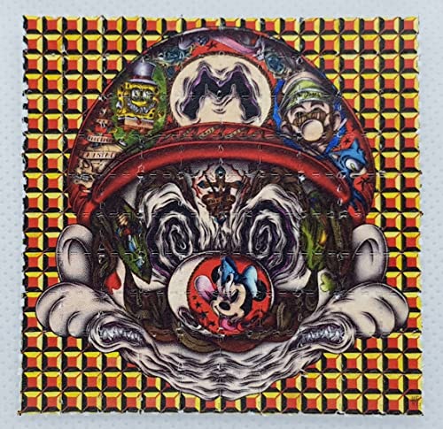 Derretido Mario Blotter Art Psicodélico Arte Regalo Ácido Arte 100 Pestaña Hoja