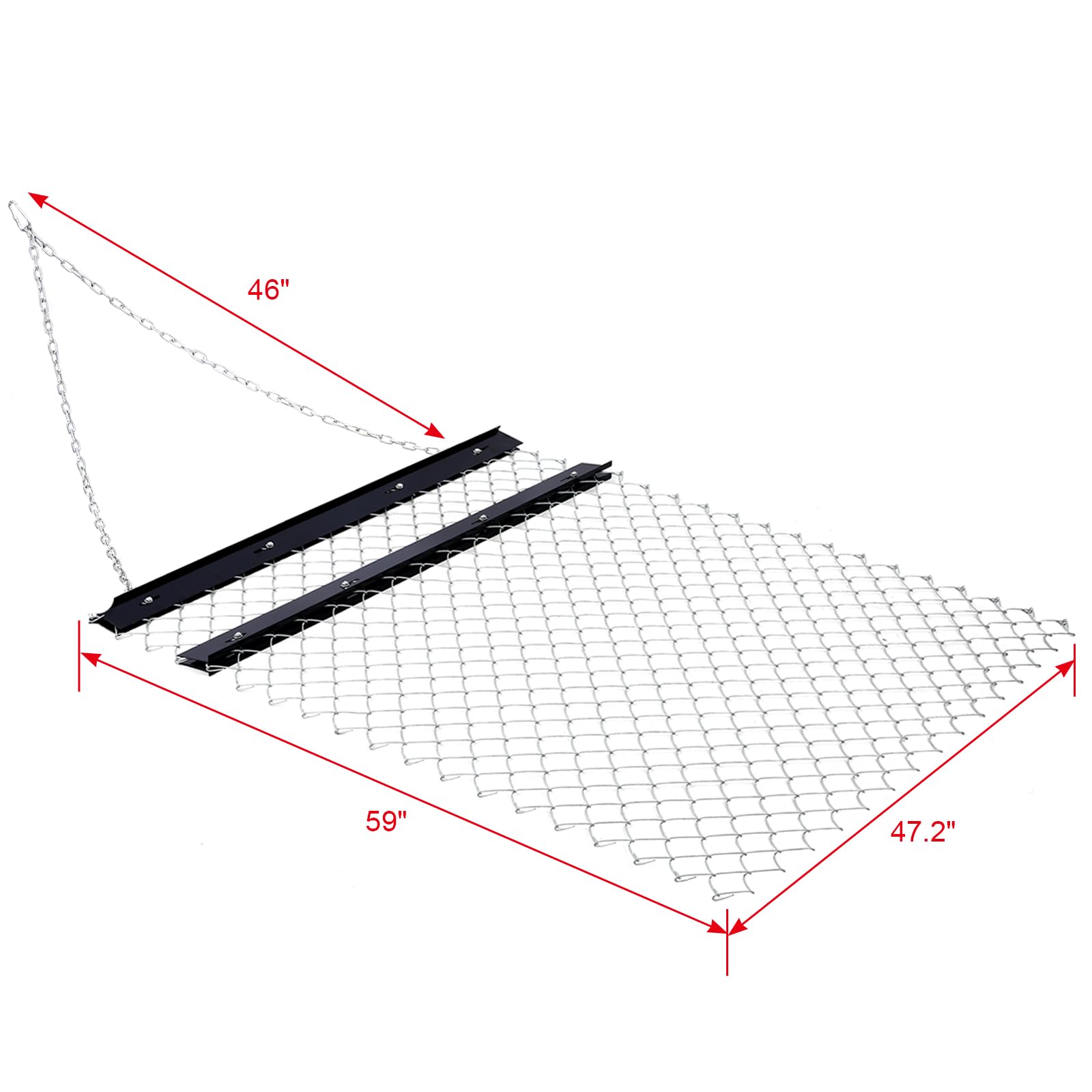 Snapklik.com : 4 X 5 ATV Drag Harrow, UTV Tractor Attachments Drag Mat ...