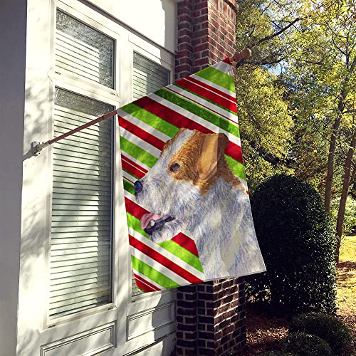 Drapeau Jack Russell Terrier en toile canevas grand format multicolore résistant pour Noël - 3