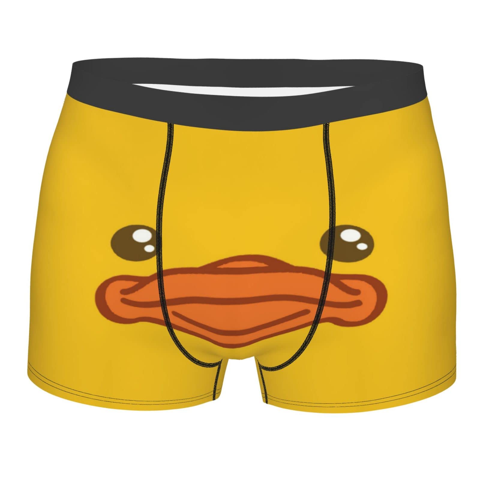 452 Men's Boxer Briefs 1072 Underwear Funny Duck Face Sport Underwear Stretchy Boxers Trunk Quick Dry Athletic Underwear L