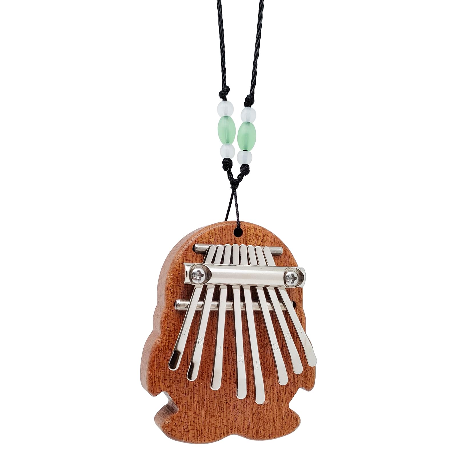 Mini Kalimba Thumb Piano 8 Key Musical Instruments with Lanyard Gifts for Kids and Beginners (Penguin)