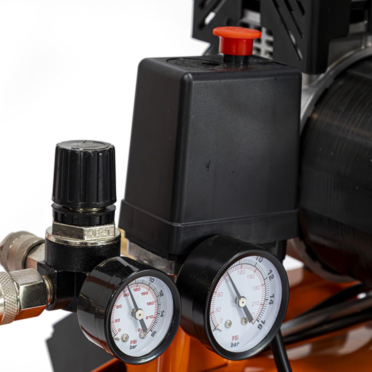 ANOVA - Compresor de aire Eléctrico | 220-240 V / 50 HZ | 50 L | 8 BAR | Caudal Aire 260 L/MIN | Para Inflado de Neumáticos, Herramientas Neumáticas y Pintura | Diseño Robusto