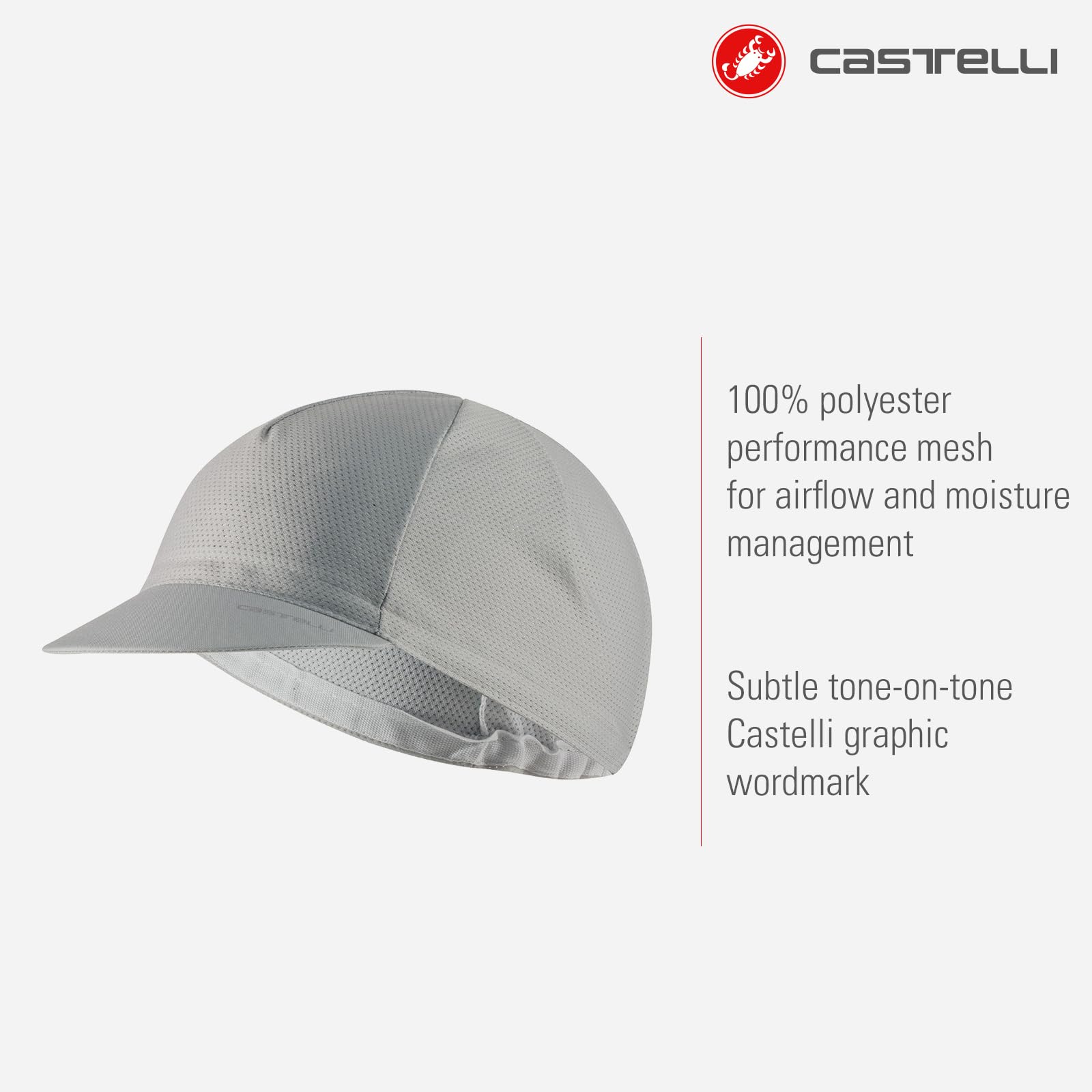 CASTELLI Espresso 2 Cap, atmungsaktive Fahrradkappe für Damen und Herren