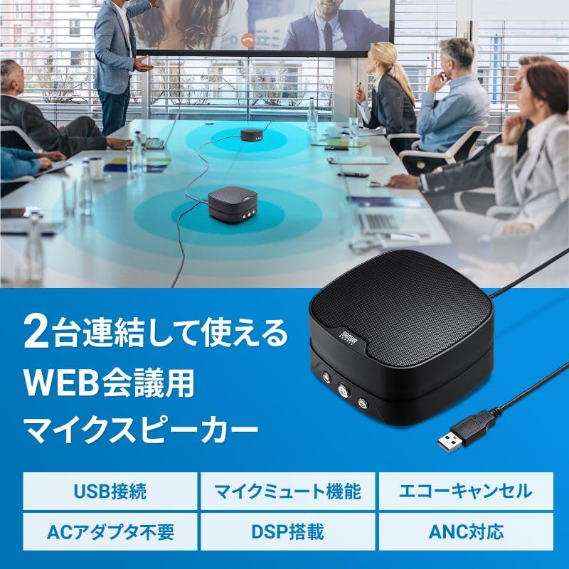 Amazon.co.jp: サンワサプライ アウトレット スピーカーフォン WEB会議