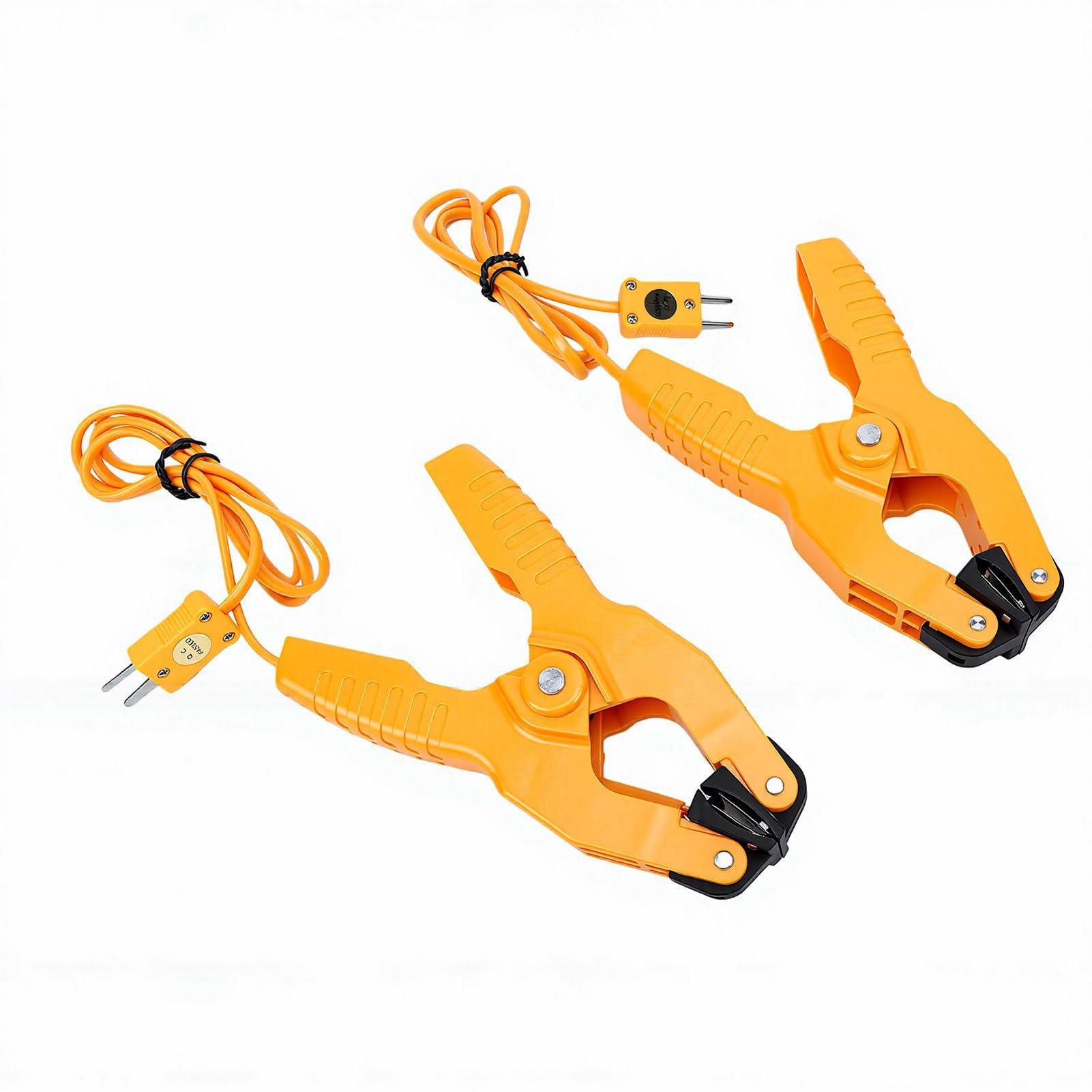Eujgoov Termometro a Termocoppia Tipo K Tester a Doppio Canale con 2 Sonde 2 Clip Mantenimento Massimo Minimo Medio da -58°F a 2498°F per HVAC Alimentare Industriale Automotive