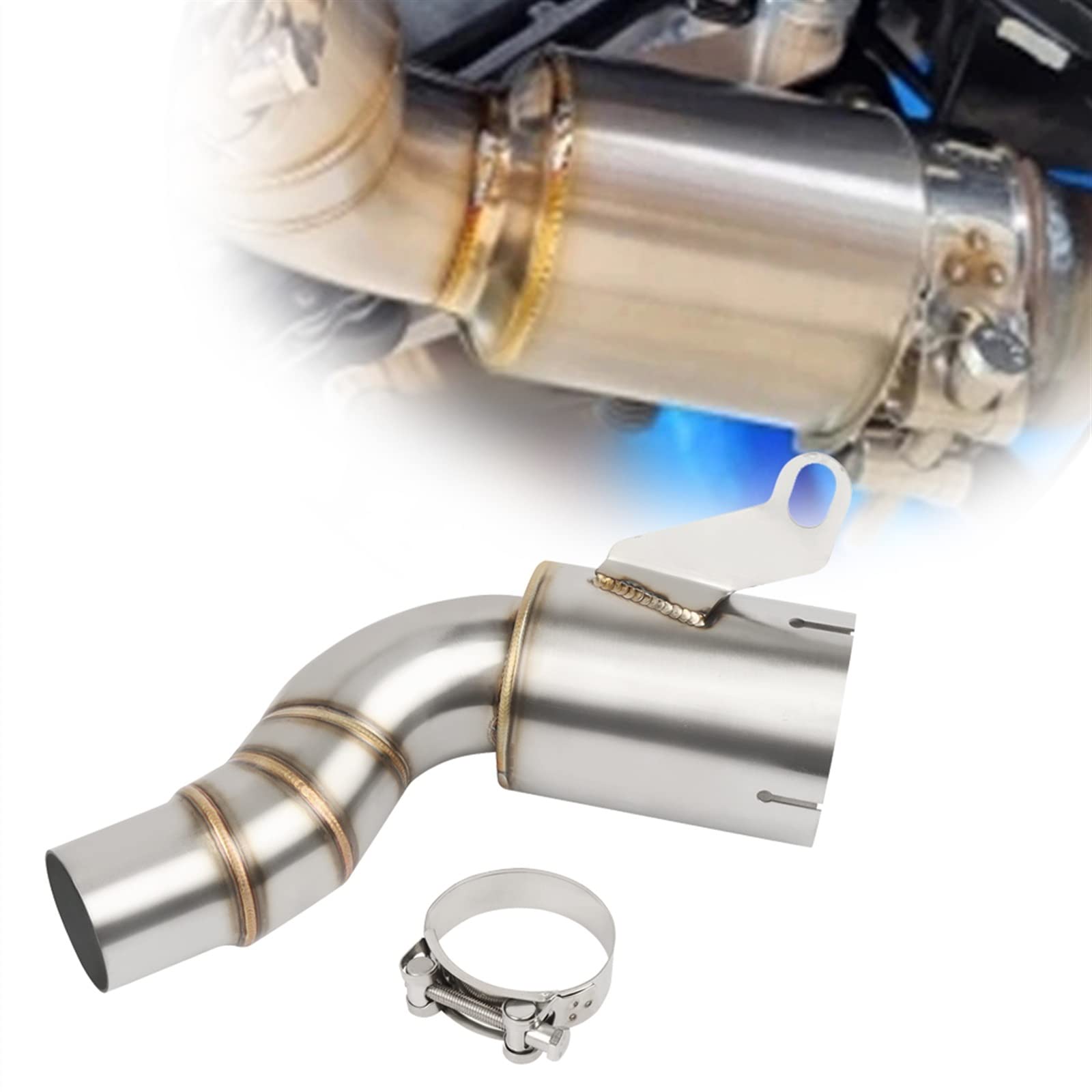 Moto Échappement Évasion Modifier Catalyseur Supprimer Lien Tuyau Kit pour Husqvarna 401 VITPILEN 125 250 2020 2021 2022 2023 SVARTPILEN