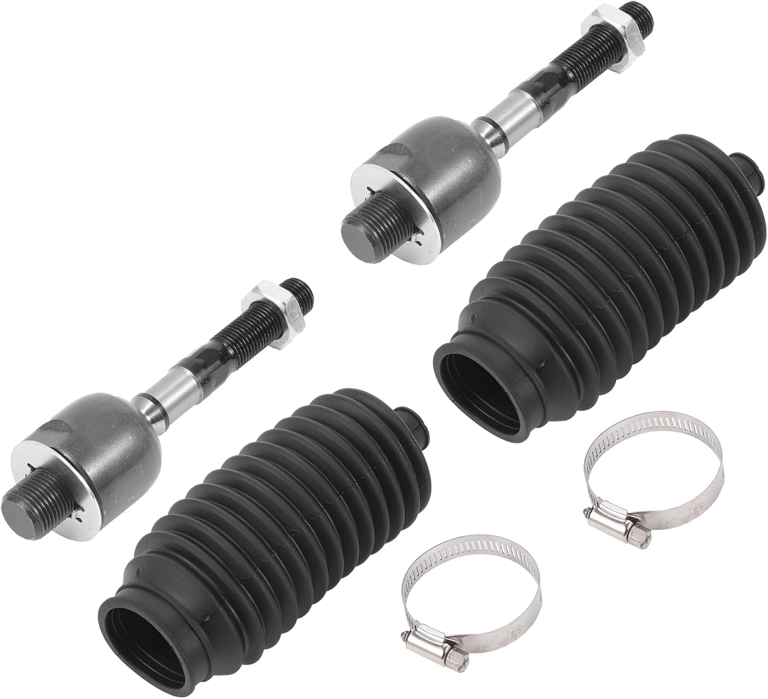 X AUTOHAUX 4pcs Front Inner Tie Rod Ends Kit Suspension Steering Tie Rod End for Acura TL 2004-2008 for Honda Accord 2003-2007 Drag Link No.EV80210