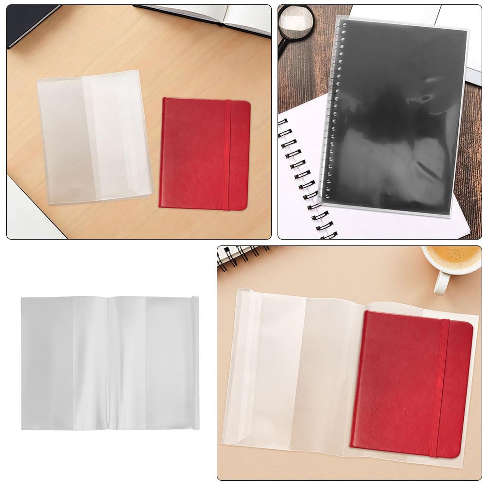 SHINEOFI 40 copertine trasparenti per libri: custodie in plastica per quaderni A4 - Protezione universale impermeabile per libri di testo, diari e agende giornaliere