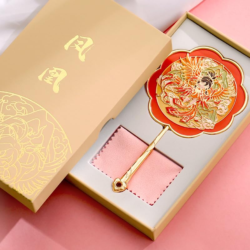 Amazon.co.jp: HengYuhating中国スタイル手持ちミラー、古代スタイルの