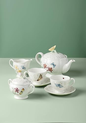 Miniatura 3 de Lenox Butterfly Meadow - Juego de té de 8 piezas servicio para 2 color blanco