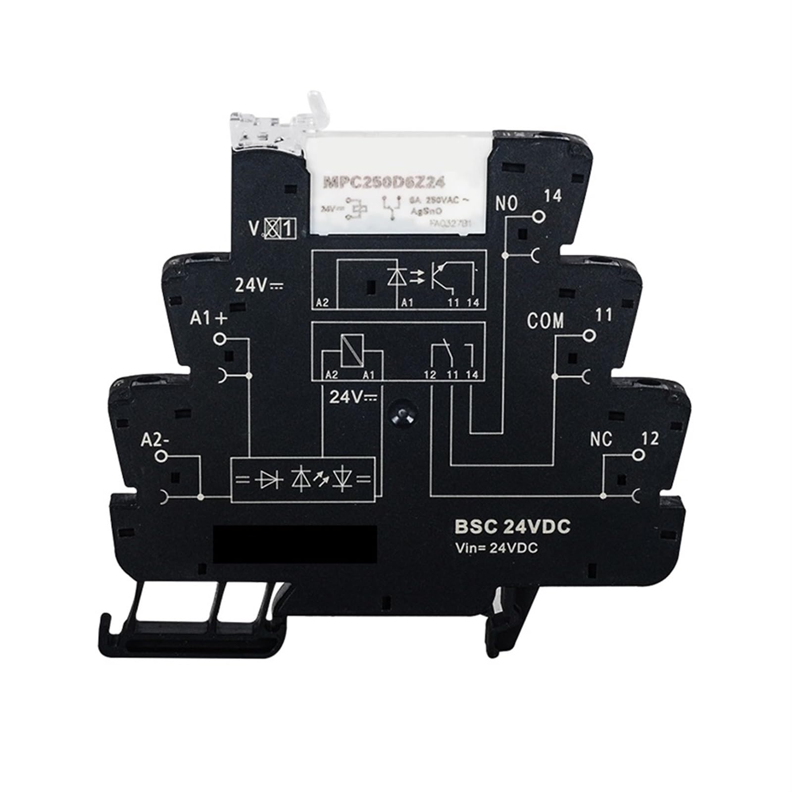 Module de Relais de Contrôle TRS 24VDC Évite l'Encombrement Armoire Électrique