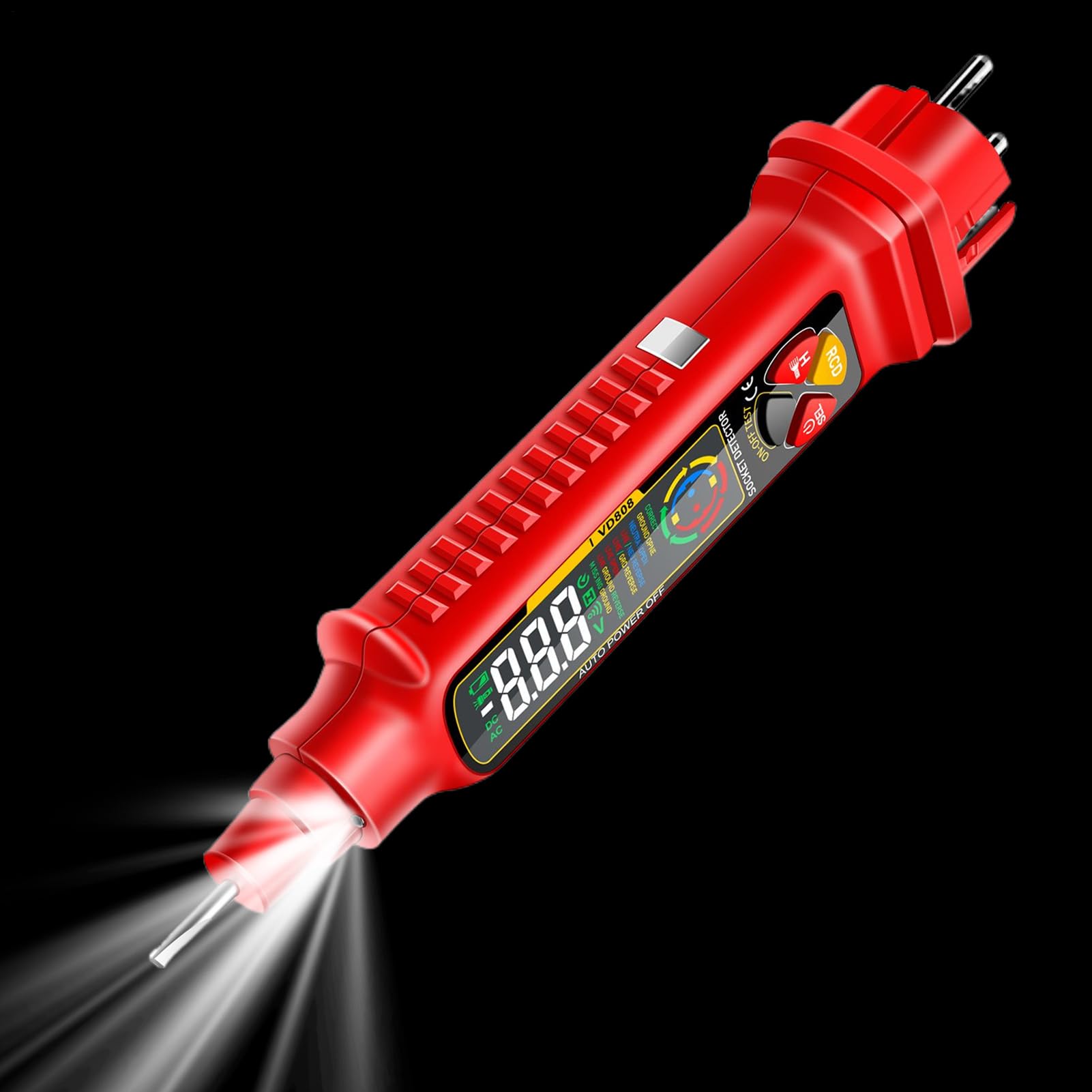 Circuit Analyzer,with LED Display & Light Smart Meter - 2-300V Ac Circuit Breaker Finder | for Rv Camper Trailer Home Electric Power Automotive Car