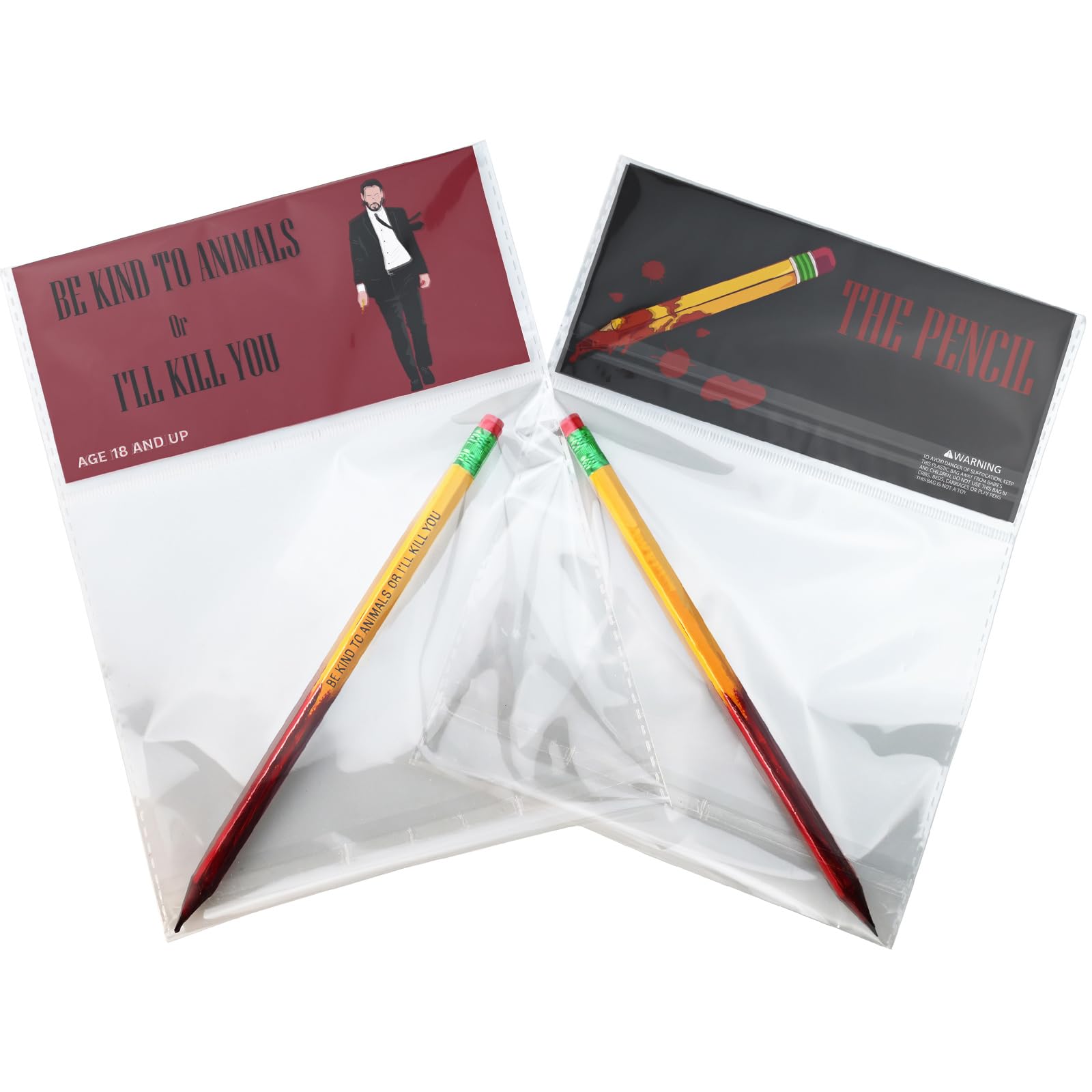 Blood Pencil John Movie Props Cosplay for Fans Hand Painted Pencil Be Kind To Animals Or Ill Kill You product thumbnail 3