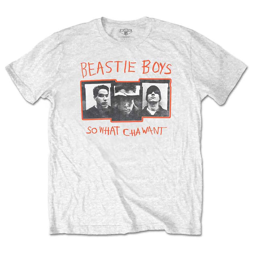 Rock Off Officially Licensed Products Boys White The Beastie So What Cha Want T Shirt Xl