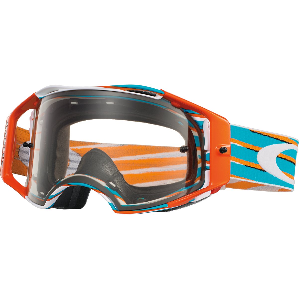 Oakley Airbrake MX Nemesis Goggles (White Frame/Clear Lens)