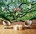 Produktbild Wandbilder Kundenspezifische 3D Grüne Hirtetauben-Landschafts-Sofa-Hintergrund-Wandgemälde-Dekorative Malerei-Tropische Tapete-280X200Cm,wallpaper