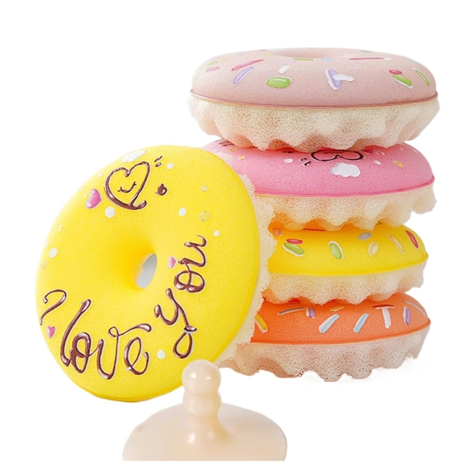 WZPTLKIBAD Dish Sponge Holder, Donut Shape with Suction Cup