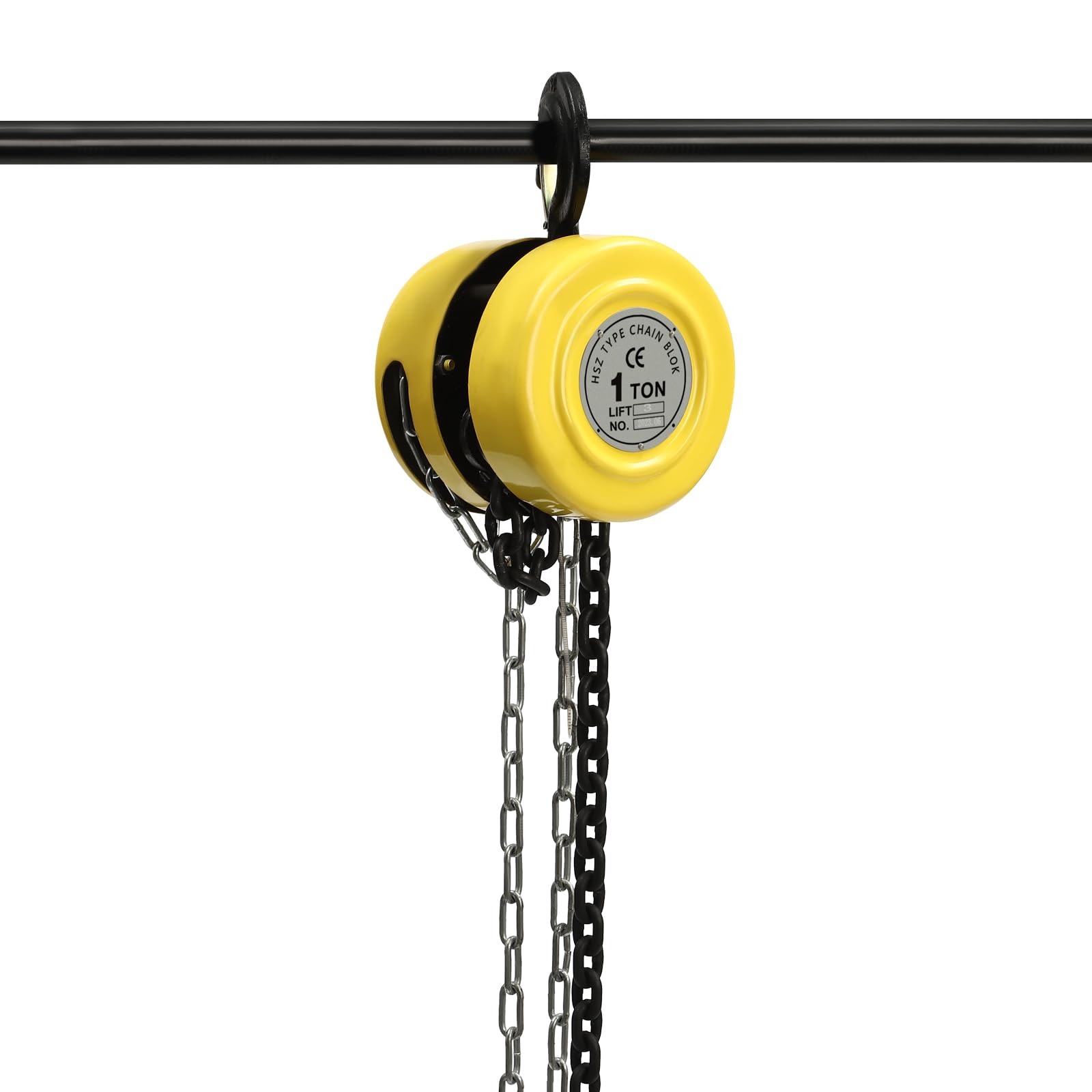 TBVECHI Hand Hoist, 2204 lbs Capacity 10 FT Come Along G80 Manganese Steel with Brake, Auto Chain Leading & 360° Rotation Hook Hand Chain Hoist for Transportation Factories Warehouses