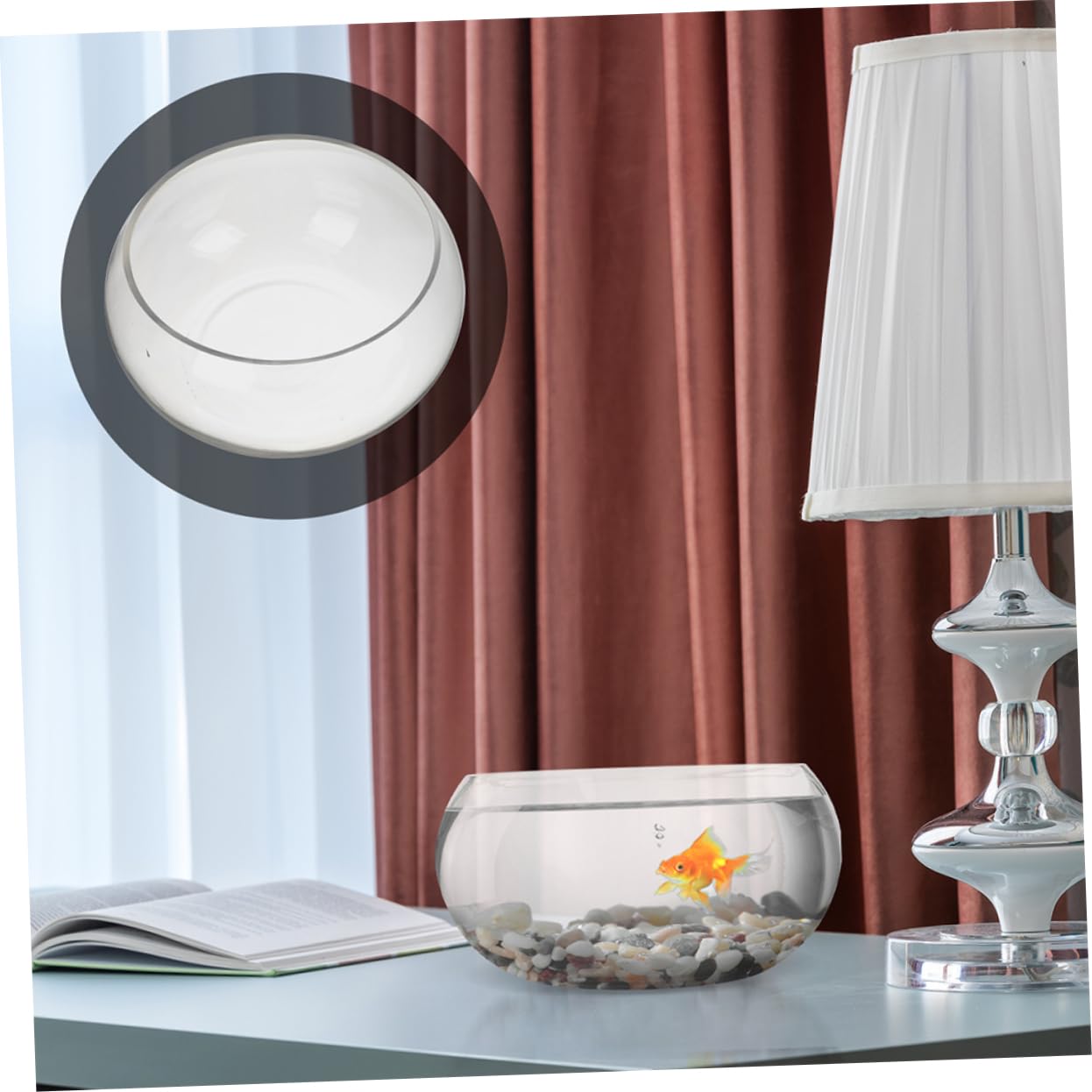 BESPORTBLE 3piezas Pecera Hidropónica De Vidrio Transparente para Oficina Jarrón Decorativo para Plantas y Peces Acuario De Diseño Moderno para Decoración del Hogar y Jardín Miniatura