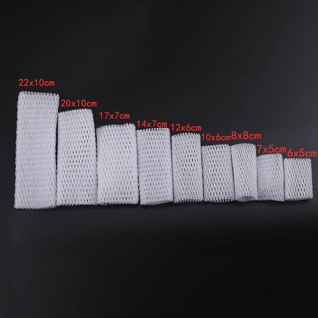 Produktbild von Lpitoy 1000 Stück Schaumstoff-Netzhüllen 7 X 5 Cm – Stoßfester Schutz Für Flaschen, Obst & Glas, Wiederverwendbar