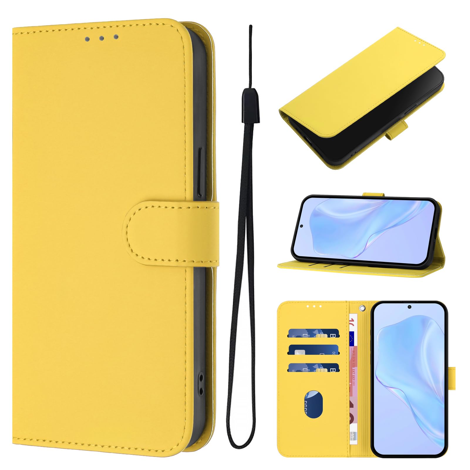 Monweicz Cover Compatibile con IPhone 15, Custodia Portafoglio con Slot per Scheda, Protezione Completa Premium in Pelle PU, Flip Libro Magnetica IPhone 15, Marrone