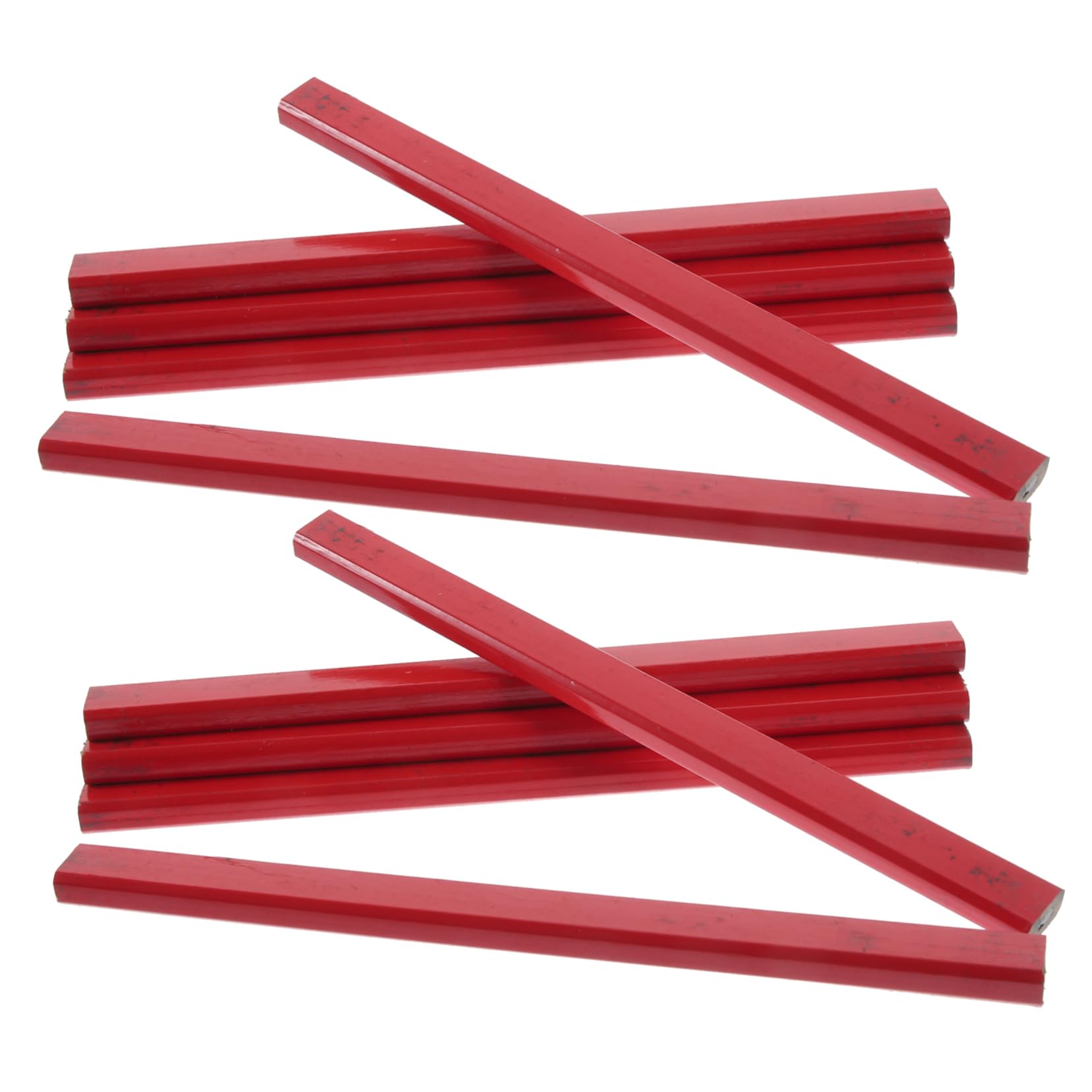 EXCEART 4 Set Matite Da Costruzione Lavoro Disegno Massa Lavorazione Del Legno Falegname Solido Costruttori Matita Sfusa Schizzo Rosso Di Legno 20 Pezzi*4