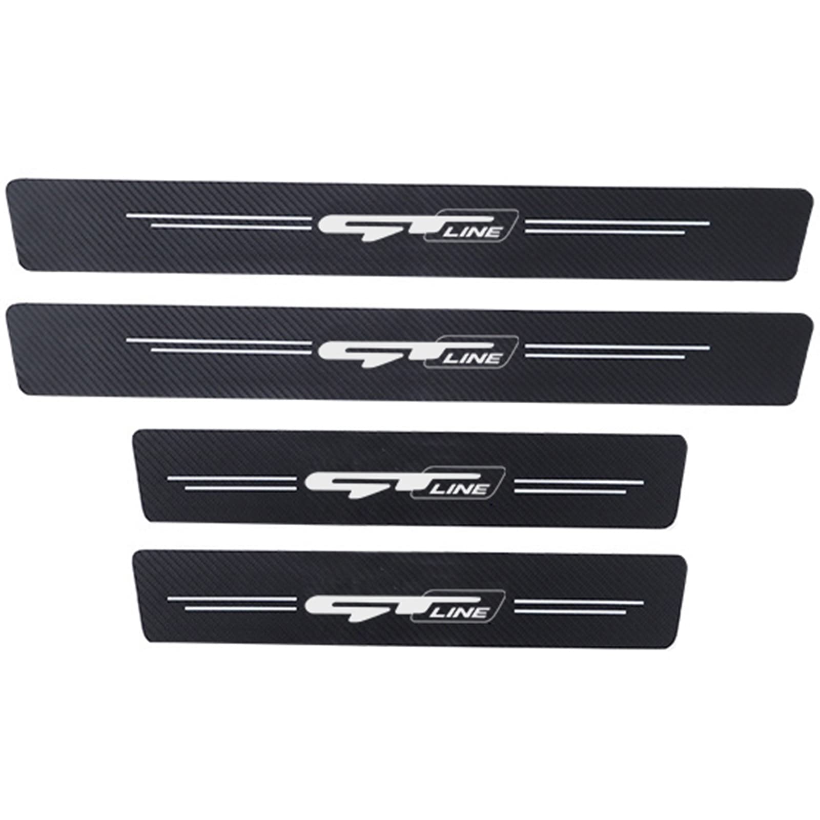Eagleg Gtline Carbon Fiber Car Door Sill Protection For Ki-A Ceed Gt Xline Stonic Picanto Sportage Rio Soul, Car Welcome Door Door Sill Protection Sticker Decorative Styling Accessories,