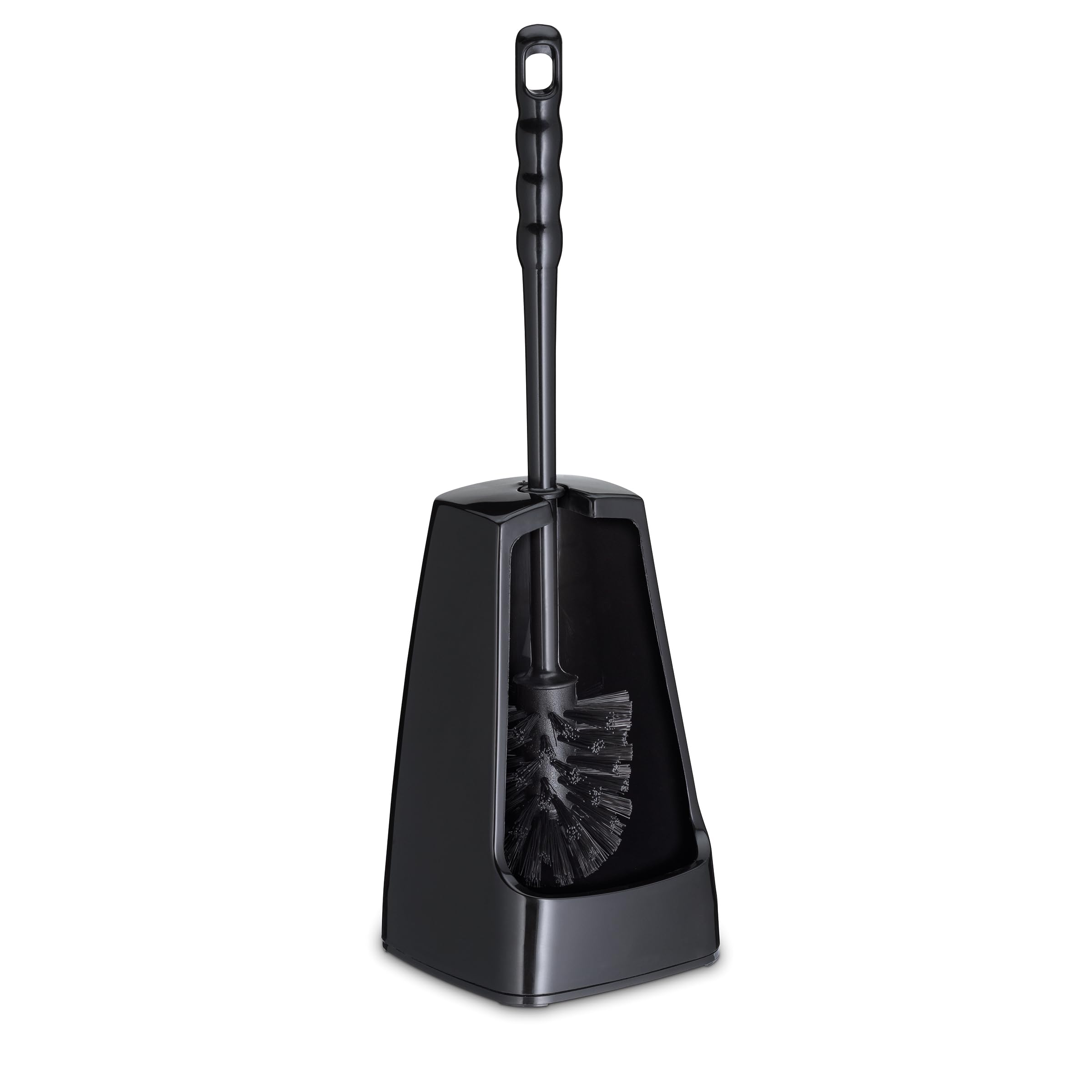 kela Levin Toilet Brush with Container Open Half Sided 38 cm Black