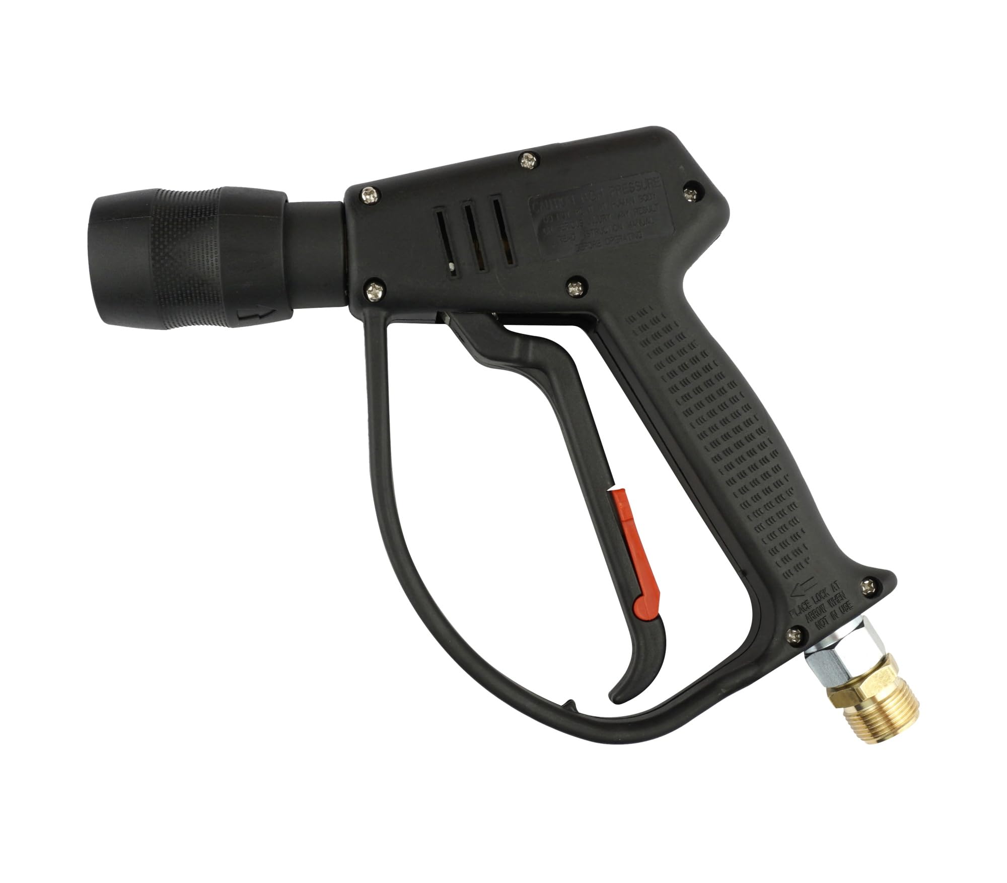 Hochdruckpistole | für Nilfisk Alto Wap Kränzle D12 Hochdruckreiniger | bis 280 bar | arretierbar | M22x1,5 AG x lange Steckkupplung | Spritzpistole Ersatzpistole