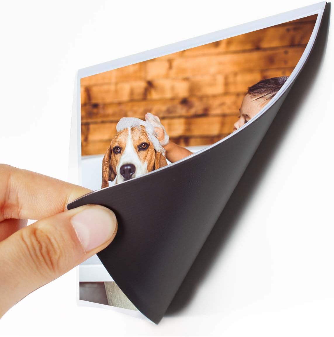 HIIMIEI Magnetic Photo Frames for Refrigerator 5x7 Inches, 20 Pack, No Sratched Fridge Magnets Picture Frame Photo Sleeves Protected by Removable Film