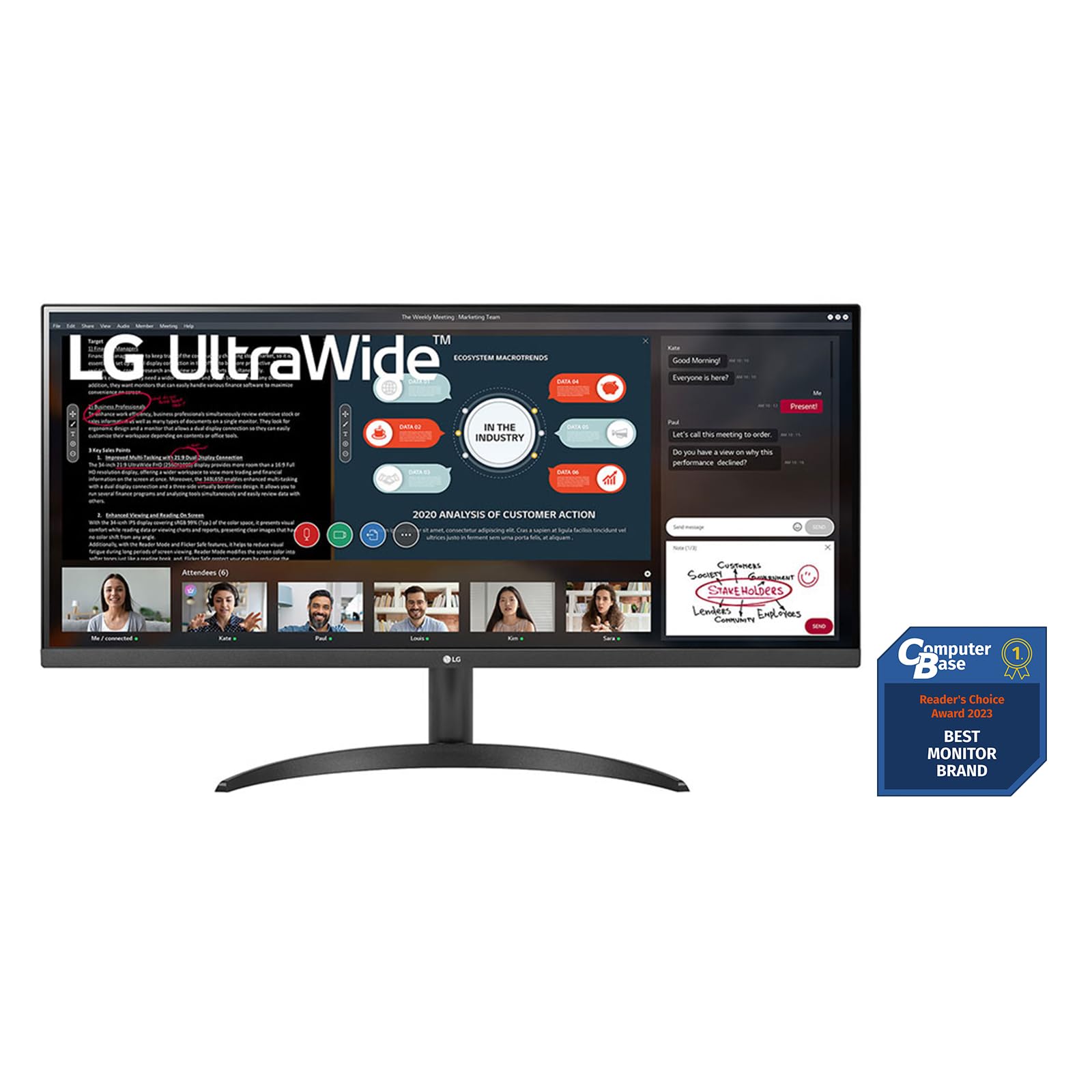LG MONITOR 34WP500-BJ 34"