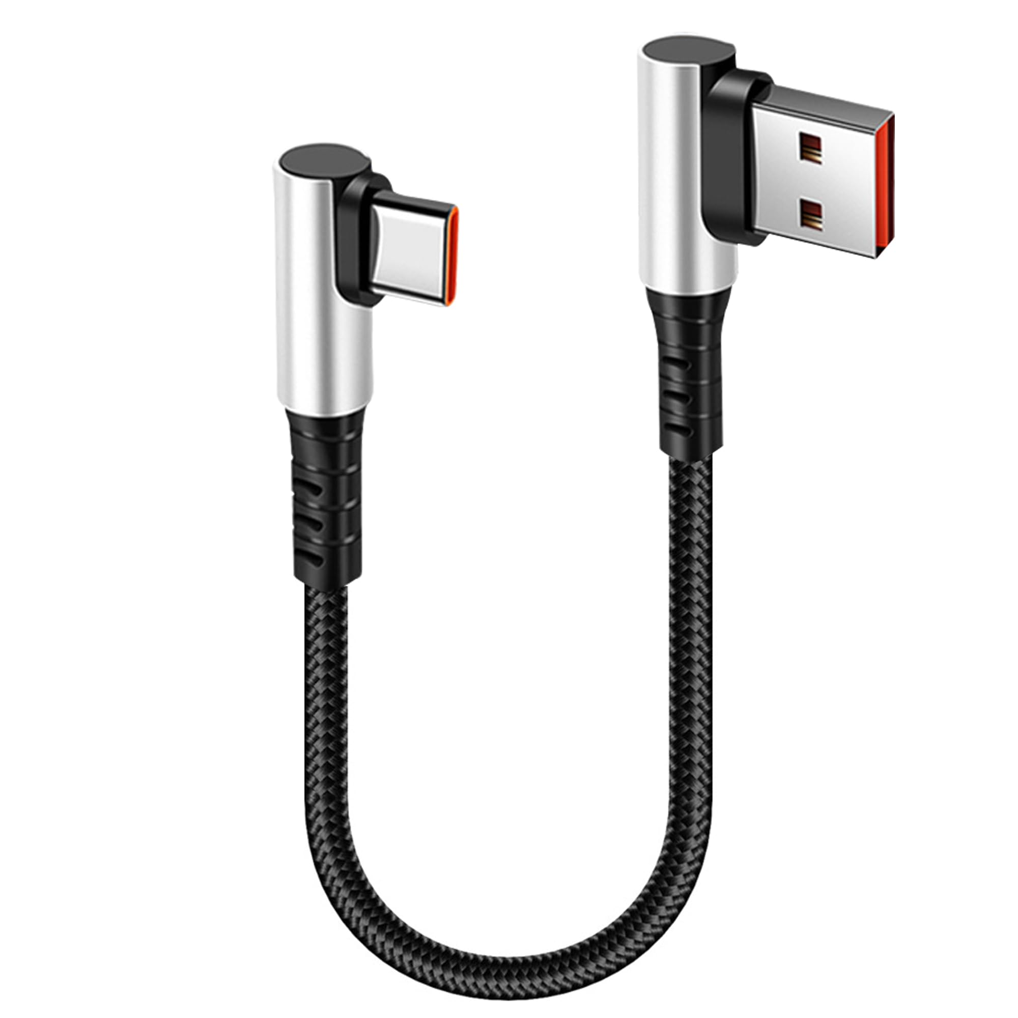 MISYNLON Extra Flexibles Kurzes USB-C-zu-USB-C-Kabel, 90° Wi