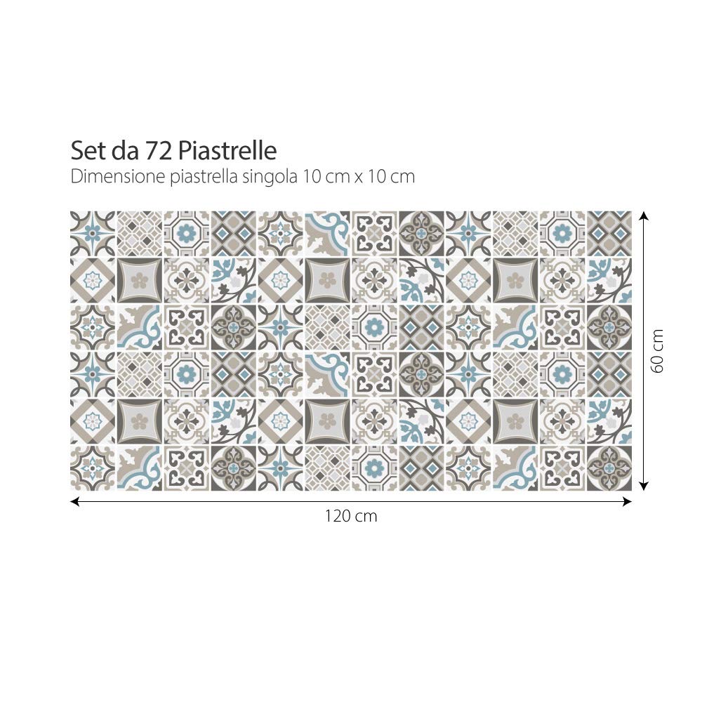 Adhesivos Autoadhesivos Para Azulejos De Cemento - Mosaico De Azulejos De Pared Para Bano Y Cocina Azulejos De Cemento Adhesivos Para Pared 10 10 Cm 16 Pie Jamw Sencillez