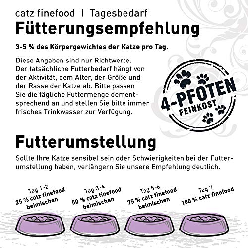 catz finefood Purrrr Wildchwein Monoprotein Katzenfutter nass N° 109, für ernährungssensible Katzen, 70% Fleischanteil, 16 x 85g Beutel