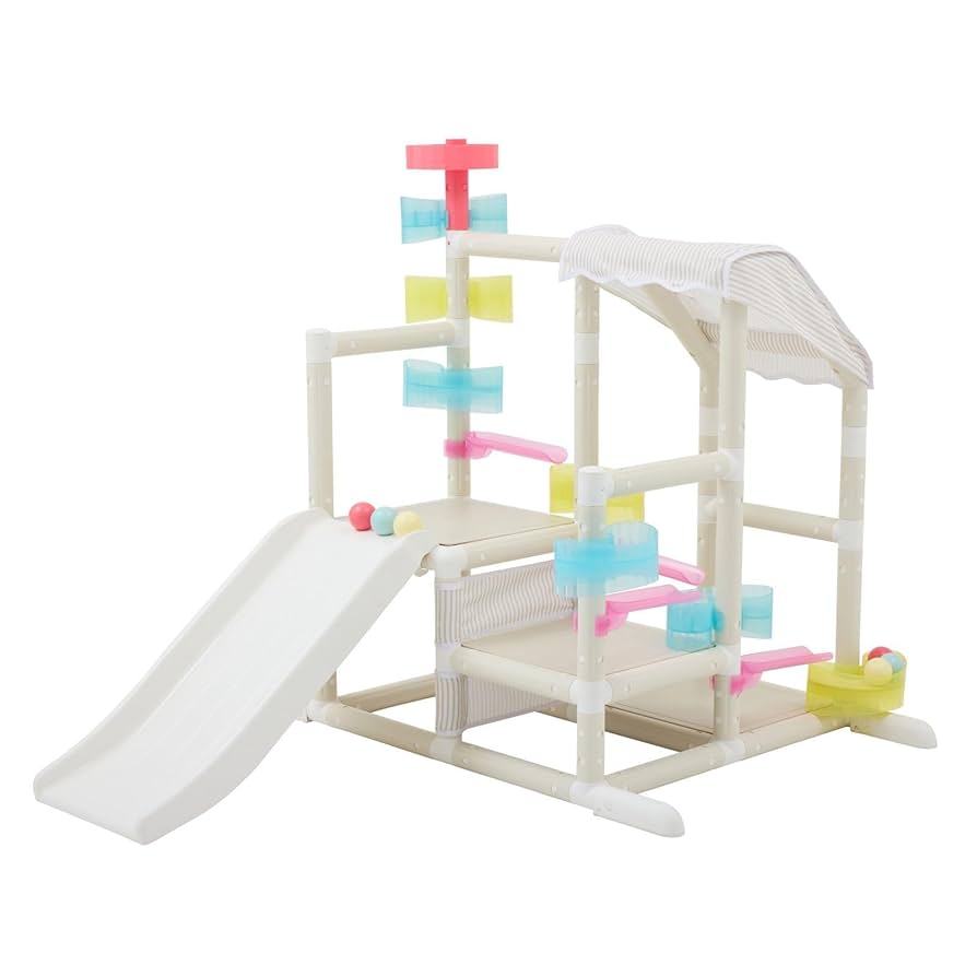 アイデス idesころころボールジム ジャングルジム 滑り台　知育　ボール Amazon.co.jp: 【公式】アイデス ころころボールジム パーツ増量