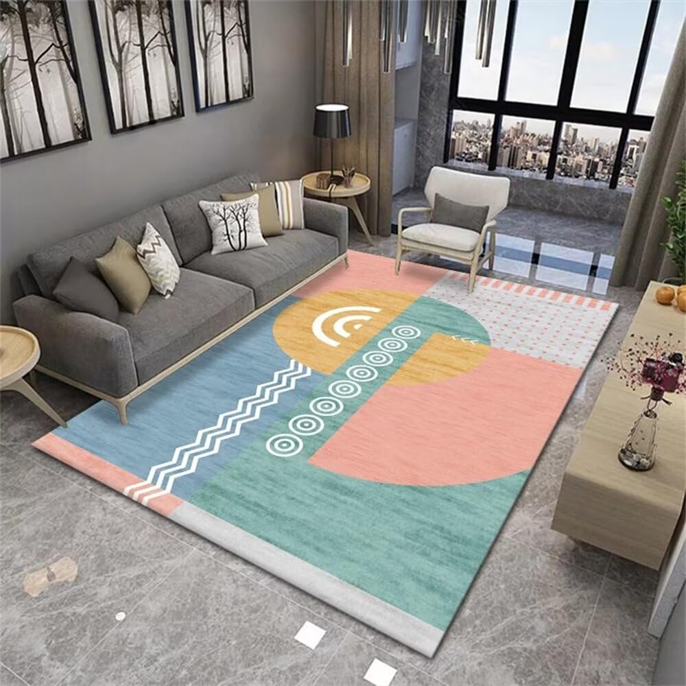 Tapis de salon coloré 120x200cm idéal pour chambre ou décoration de mariage