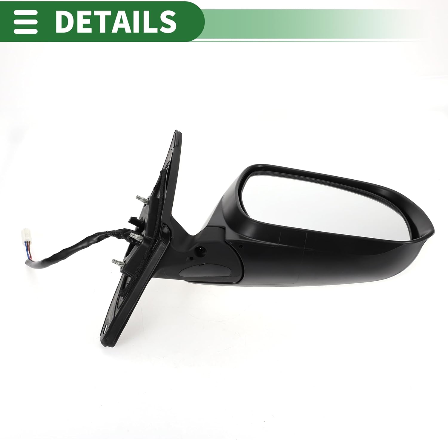 Motoforti Right Passenger Side Door Mirror Replacement Side View Mirror Assembly for Toyota Highlander 2008-2013 No.879100E082/8791048353/8791048351 White Power Mirror Adjustment