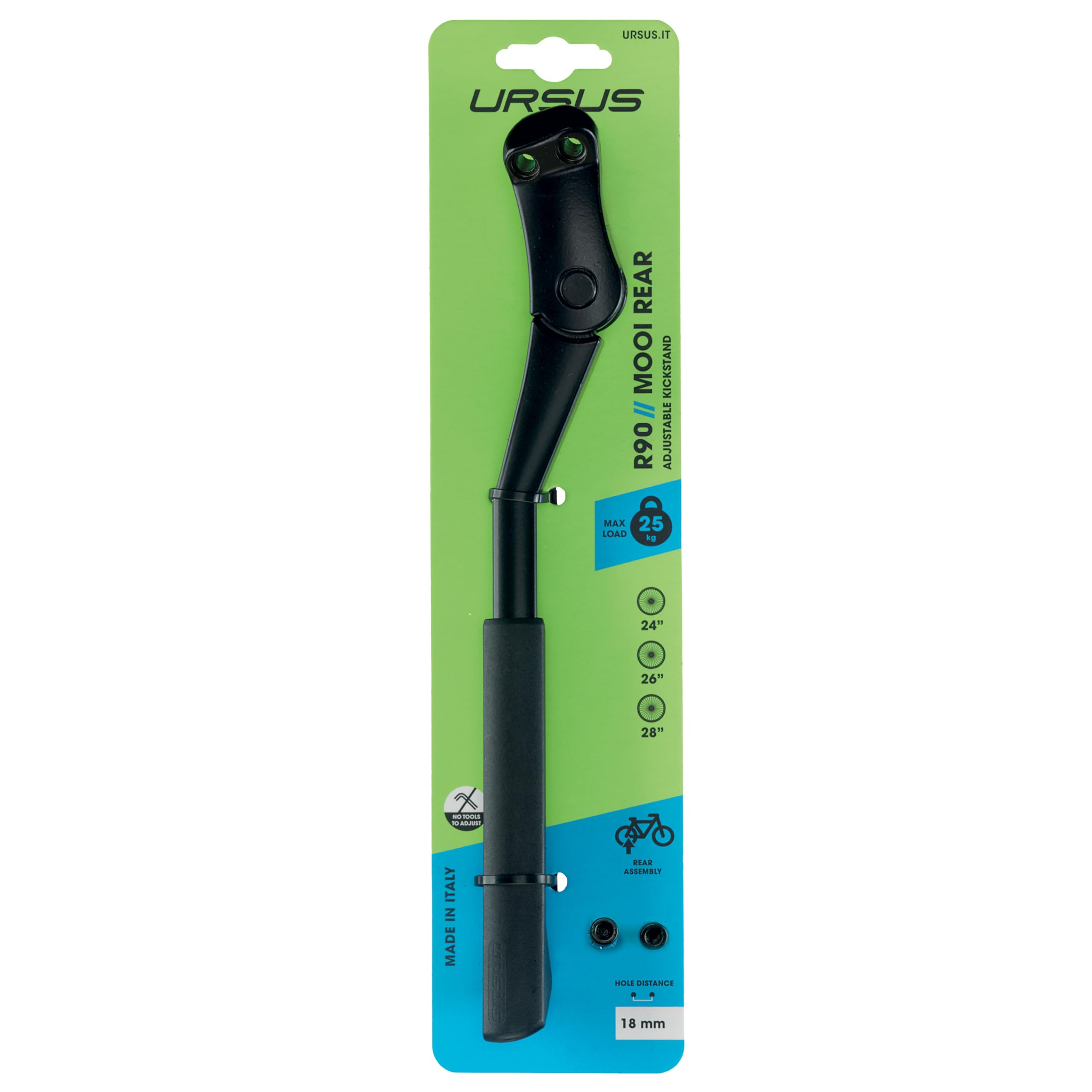 Ursus standaard King Evo achtervork R18 zwart