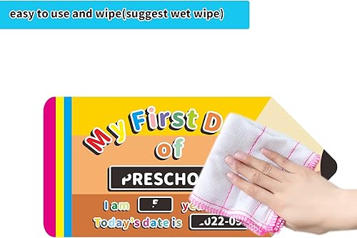 Miniatura 5 de Homievar Cartel de lápiz 2023  Pizarra de tiza para el primer día de escuela para niños en preescolar o jardín de infantes  1 pizarra blanca y tiza