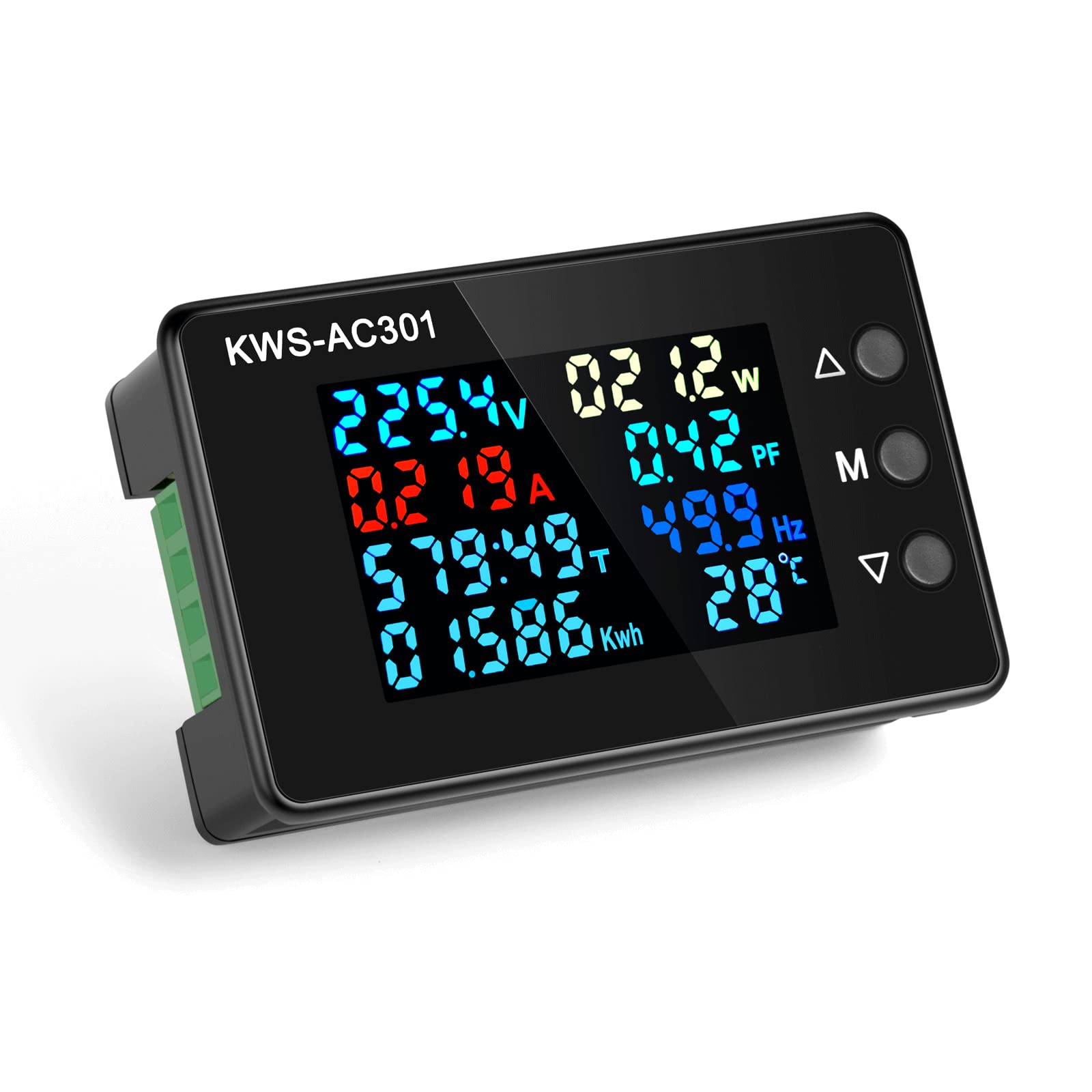 Digital Display AC Multimeter 50-300V 0-100A Current Voltmeter with Open Transformer 110V 220V 8 in 1 Multifunction Electric Meter Power Detector LCD Digital Display Tester Gauge Monitor — Amazon image 8