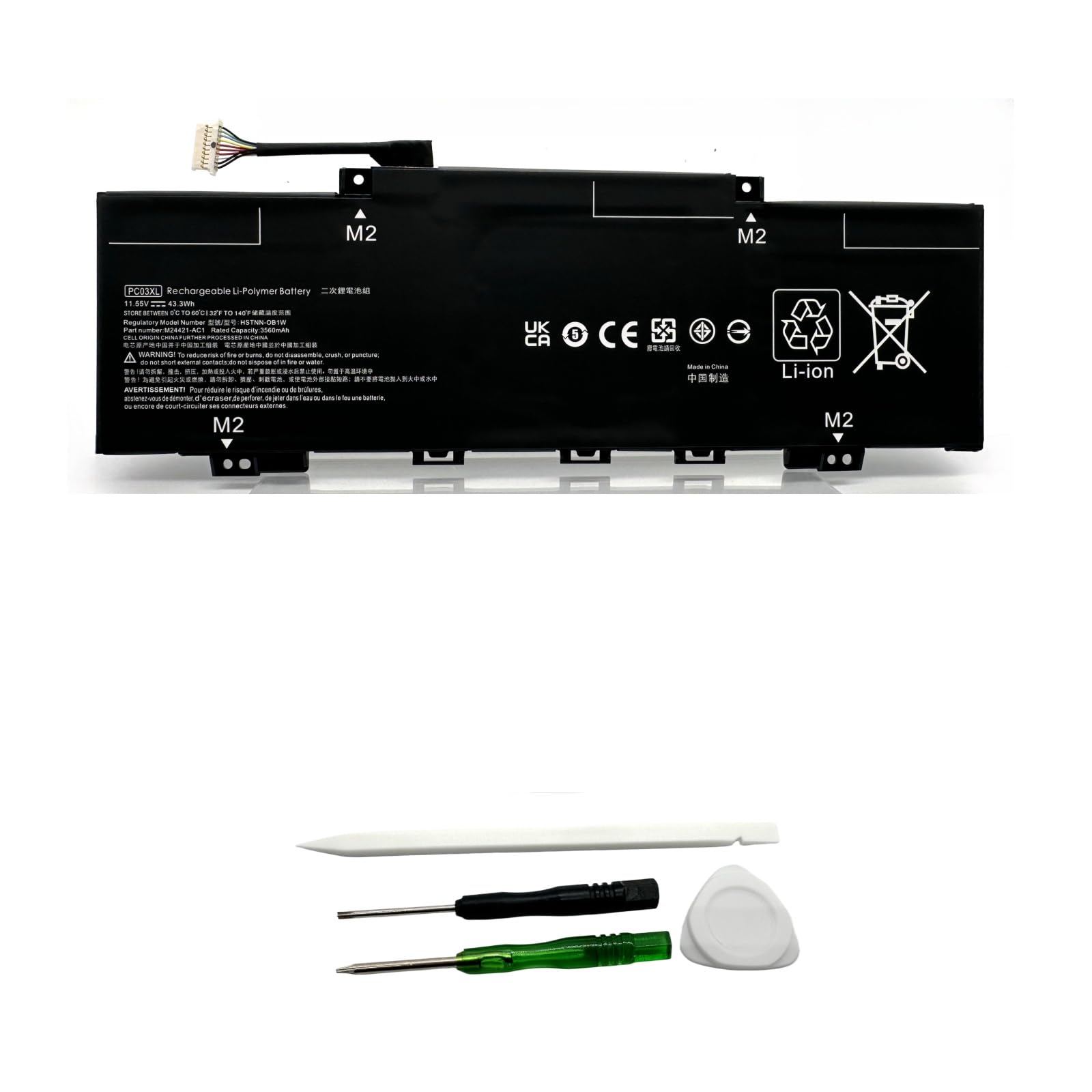 Amazon.com: Yafda PC03XL Battery Replacement for HP Pavilion Aero