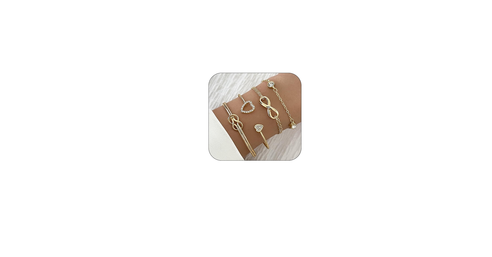 Amazon.com: ZZ ZINFANDEL Boho Gold Bangle Bracelets Sets for