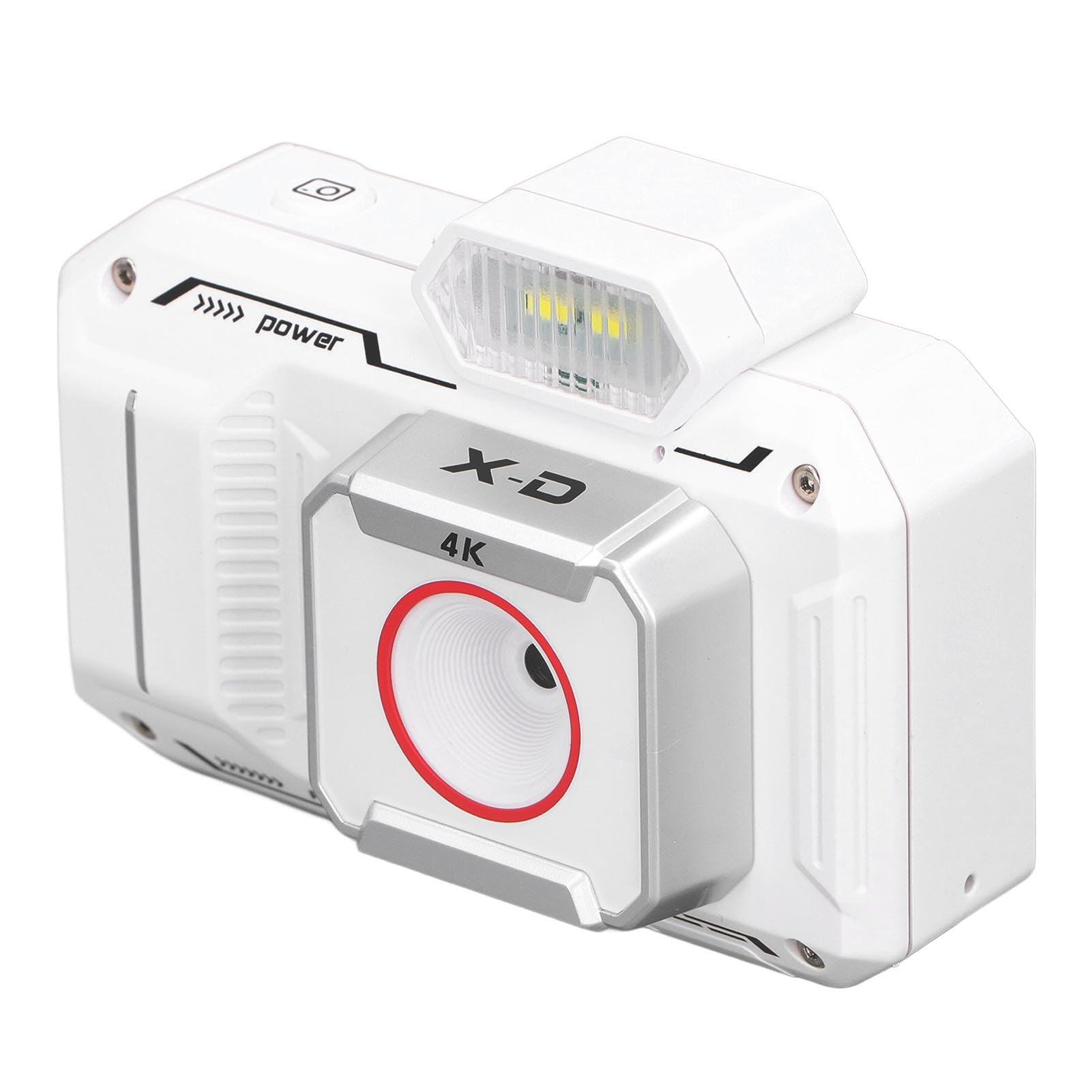 Aparat Cyfrowy, System Przeciwwstrząsowy, Wiele Filtrów, Przenośny Aparat Cyfrowy, 18-krotny Zoom Cyfrowy, Automatyczne Ustawianie Ostrości do Nagrywania życia (WHITE)