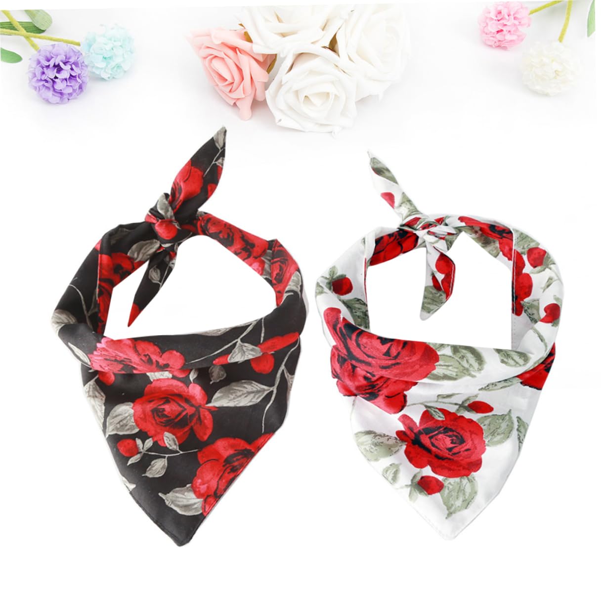 POPETPOP 4 Stück Hund Taschentuch Geschenkschmuck Hundehalstuch Klein Haustier-valentinsbandana Dreieck Lätzchen Hund Welpen Valentinsgrußbandana Bandanas Für Haustierhunde Schal Halloween