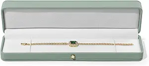 Gorgeous Bracelet Gift Box Bracelet Holder Velvet Bracelet Display Box Bracelet Boxes Small Jewelry Gift Box Bracelet Jewelry Box Velvet Interior Bangle Bracelet Storage (Green)