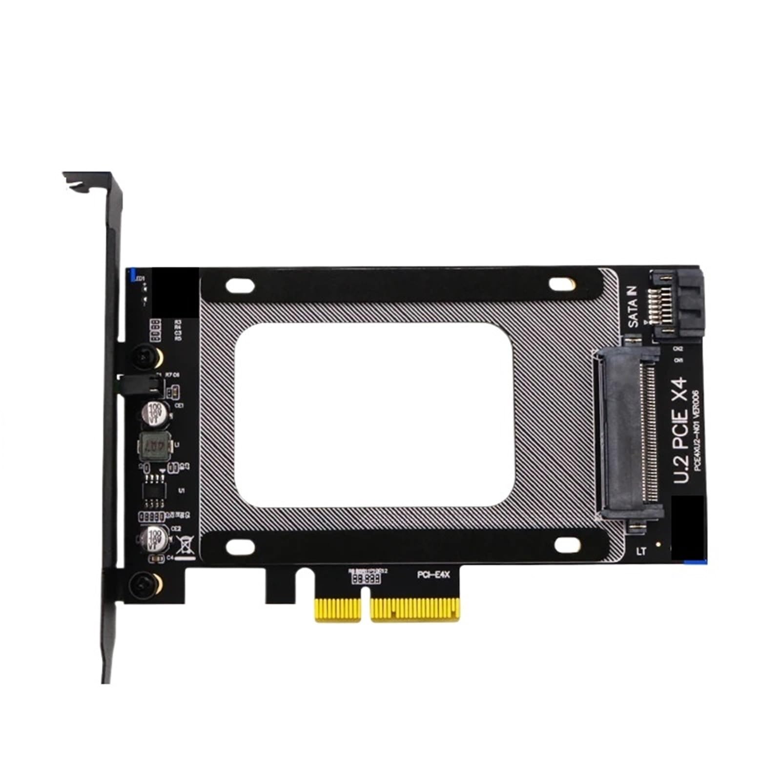 Adapter U2 na PCI E Riser z karty PCI Express 3.0 4X U.2 SFF-8639 PCIe U.2 SSD na kartę PCI-E Adapter SSD 2.5" NVME U2 Obsługa SSD