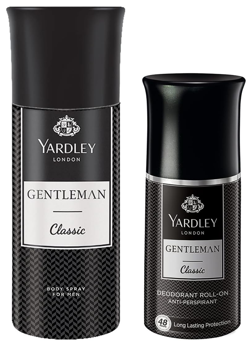 Yardley London Gentleman Classic Deodorant Roll-On for Men, 50 ml&Yardley London Gentleman Classic Deodorant Body Spray For Men, 150ml-image-34