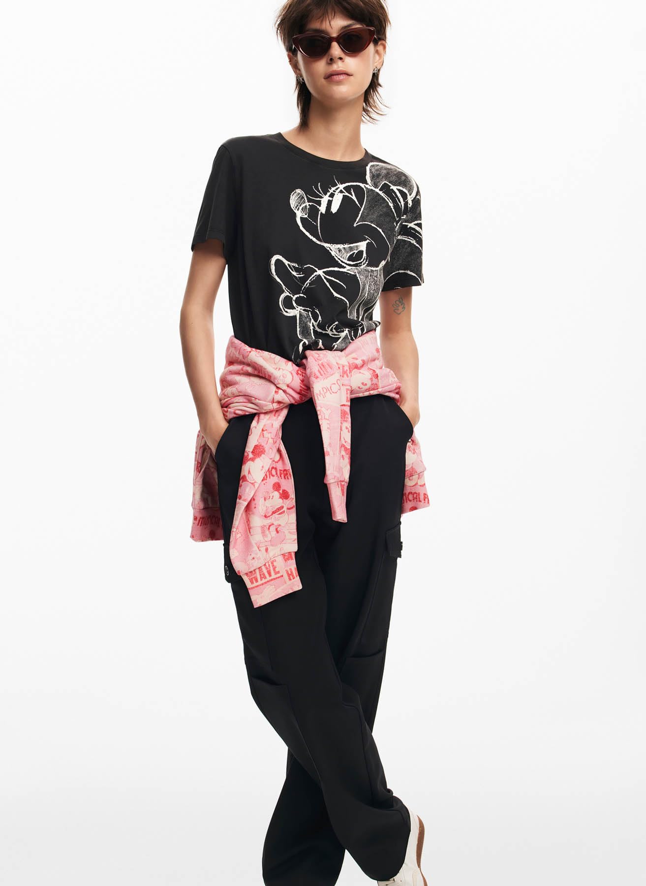 Desigual Maglietta da Donna A Maniche Corte T-Shirt Donna